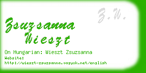 zsuzsanna wieszt business card